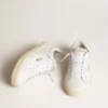 Zapatillas de tenis para mujer en cuero blanco