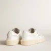 Zapatillas de tenis para mujer en cuero blanco