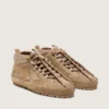Zapatillas Mid Star para mujer en gamuza color caramelo con estrella de nubuck y lengüeta de talón de gamuza