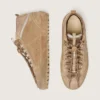 Zapatillas Mid Star para mujer en gamuza color caramelo con estrella de nubuck y lengüeta de talón de gamuza