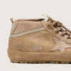 Zapatillas Mid Star para mujer en gamuza color caramelo con estrella de nubuck y lengüeta de talón de gamuza