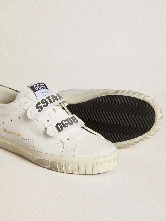 Zapatillas Old School de origen biológico con estrella perforada y lengüeta del talón con purpurina