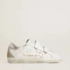 Zapatillas Old School LTD para mujer con estrella y lengüeta en el talón de cuero metalizado en oro rosa