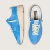 Zapatillas Running Sole para hombre en gamuza azul brillante con estrella blanca