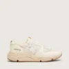 Zapatillas Running Sole para mujer en malla y napa blanca