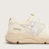 Zapatillas Running Sole para mujer en malla y napa blanca