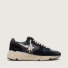 Zapatillas Running Sole para mujer en napa y gamuza negras
