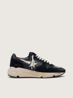 Zapatillas Running Sole para mujer en napa y gamuza negras