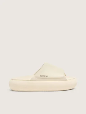 Zapatillas sin cordones Space-Star para mujer en cuero blanco