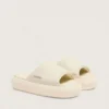 Zapatillas sin cordones Space-Star para mujer en cuero blanco
