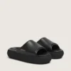 Zapatillas sin cordones Space-Star para hombre en cuero negro