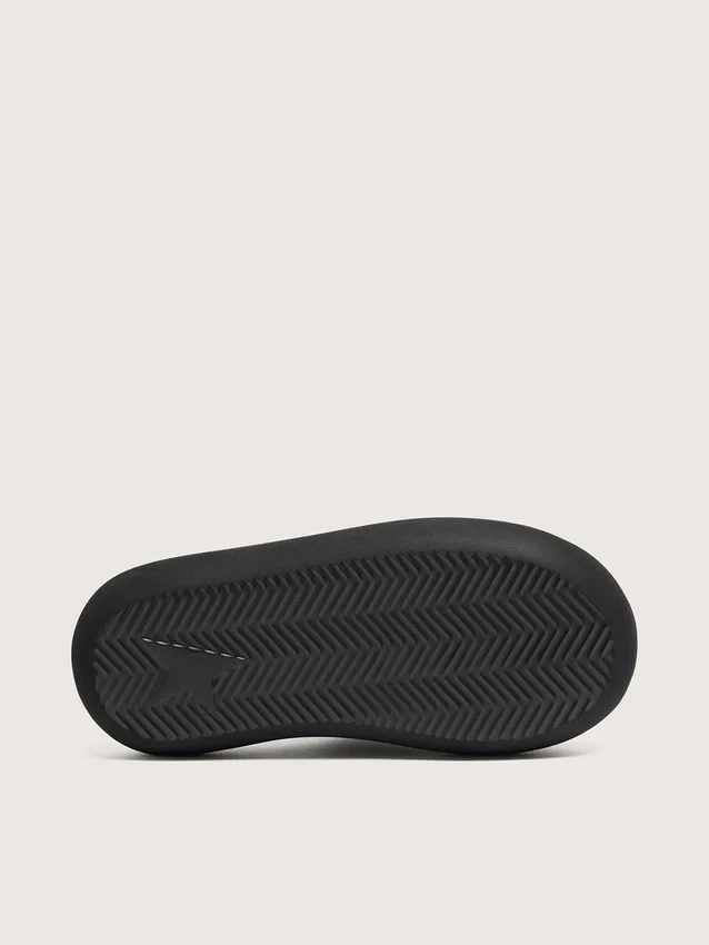 Zapatillas sin cordones Space-Star para hombre en cuero negro