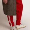 Zapatillas Sky-Star con firma en el tobillo e inserciones de piel de potro con estampado de leopardo