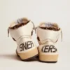 Zapatillas Sky-Star con firma en el tobillo e inserciones de piel de potro con estampado de leopardo