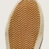 Zapatillas Slide LAB para mujer en gamuza color tabaco con cristales y estrella de gamuza color tabaco