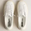 Zapatillas sostenibles Yatay Modelo 1B con parte superior blanca de origen biológico y Y blanca