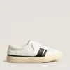 Zapatillas sostenibles Yatay Modelo 1B con parte superior blanca de origen biológico y Y negro