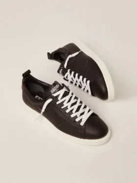 Zapatillas Starter para hombre en cuero con estrella estampada en la lengüeta del talón