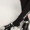 Zapatillas Super-Star de cuero plateado con inserciones de gamuza