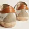 Zapatillas Super-Star para hombre con estrella de gamuza y lengüeta marrón en el talón