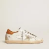 Zapatillas Super-Star para mujer con estrella de gamuza y lengüeta marrón en el talón