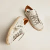 Zapatillas Super-Star para mujer con estrella de gamuza y lengüeta marrón en el talón