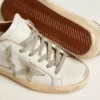 Zapatillas Super-Star para mujer con estrella de gamuza y lengüeta marrón en el talón