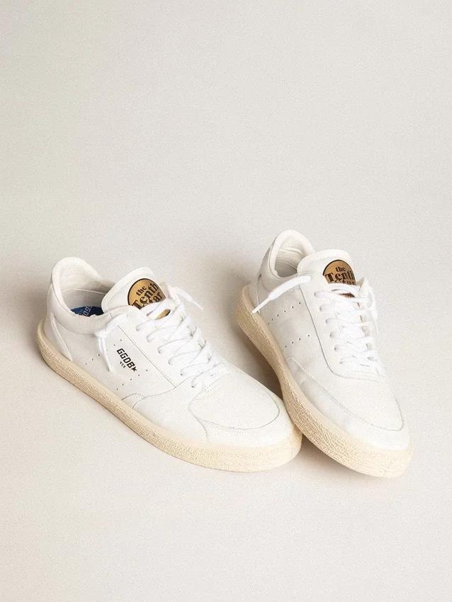 Zapatillas Tenth Star para hombre en cuero blanco