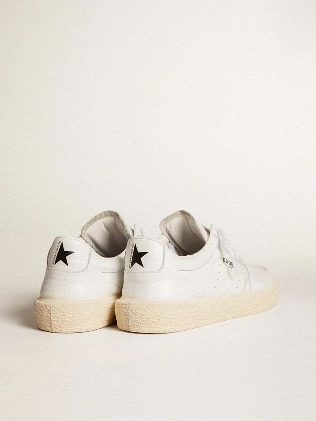 Zapatillas Tenth Star para hombre en cuero blanco