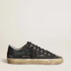 Zapatillas V-Star en denim azul medianoche con estrella y puntera de cuero negro