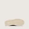 Zapatillas Ball Star para niños en piel de potro con estampado de leopardo en blanco y negro y estrella de cuero color crema