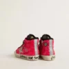 Zapatillas Young Francy con lentejuelas, estrella de gamuza gris hielo y cordones con estampado animal