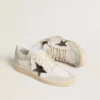 Zapatos Ball Star para mujer con estrella de cuero metalizado y lengüeta del talón de cuero brillante