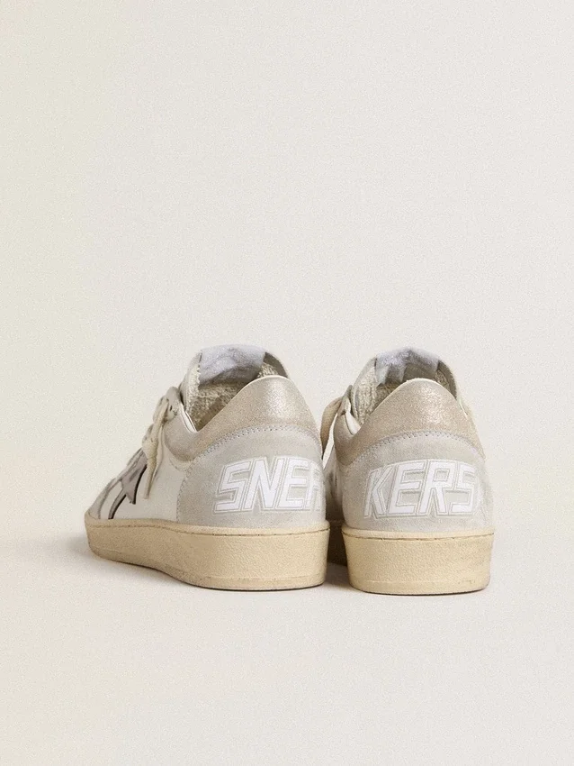 Zapatos Ball Star para mujer con estrella de cuero metalizado y lengüeta del talón de cuero brillante