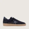 Zapatos Ball Star para mujer en gamuza azul oscuro con estrella azul oscuro con purpurina