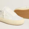 Zapatos Space-Star Cube para mujer en cuero blanco con estrella perforada
