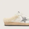 Zapatos tipo sabot Ball Star con estrella brillante y forro de piel de oveja