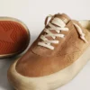 Zapatos tipo sabot Space-Star para hombre en gamuza color tabaco con estrella perforada