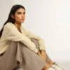 Zapatos tipo Super-Star Sabot con estrella de cuero blanco y forro de piel de oveja